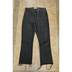 Everlane‎ High Rise Kick Crop distressed bottom hem Jeans Women Size 26